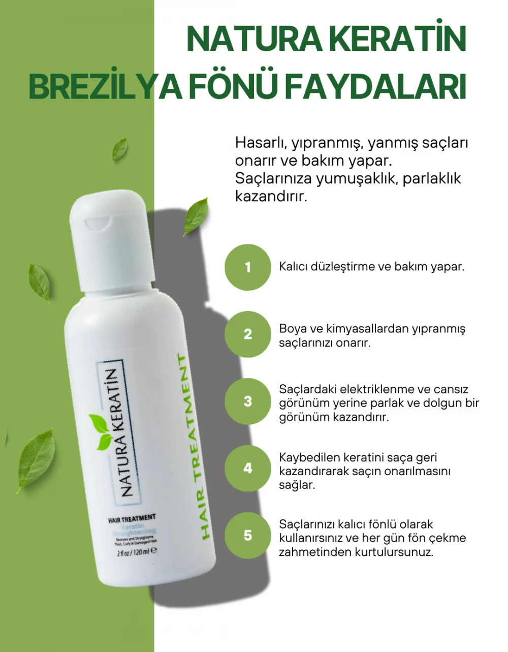 Natura Brezilya Fönü Seti Medium