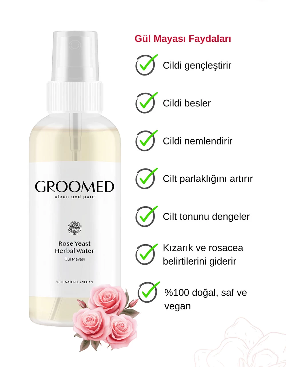 Groomed Gül Mayası 100 Ml